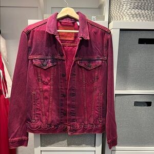 Levi's Red Denim Trucker Jacket